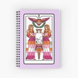 lesbian tarot spiral notebook
