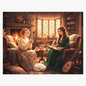 lesbian cosy cottage jigsaw puzzle