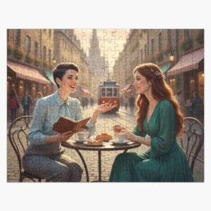 lesbian city scene jigsaw puzzle