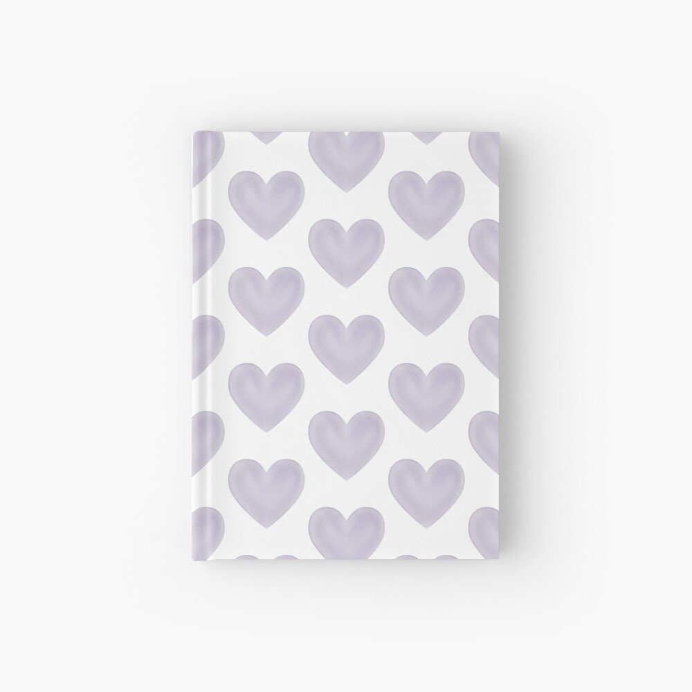 soft purple hearts lesbian symbol hardcover journal